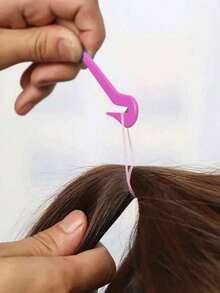 1pc Hair Rubber Band Cutter, Hair Tie Removal Tool With Hidden Blade, Plastic Handle Elastic Ponytail Cutter, No Damage Disposable Hair Band Cutting Tool, Suitable For Children/Girls Hair Styling, Multiple Colors Available - One Size Fits All - View 6