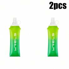 WRELS 1/2件漸層時尚便攜可折疊輕量軟水瓶，150/250ml/500ml可選，適合跑步、徒步與騎行 - 彩色 - 查看 24