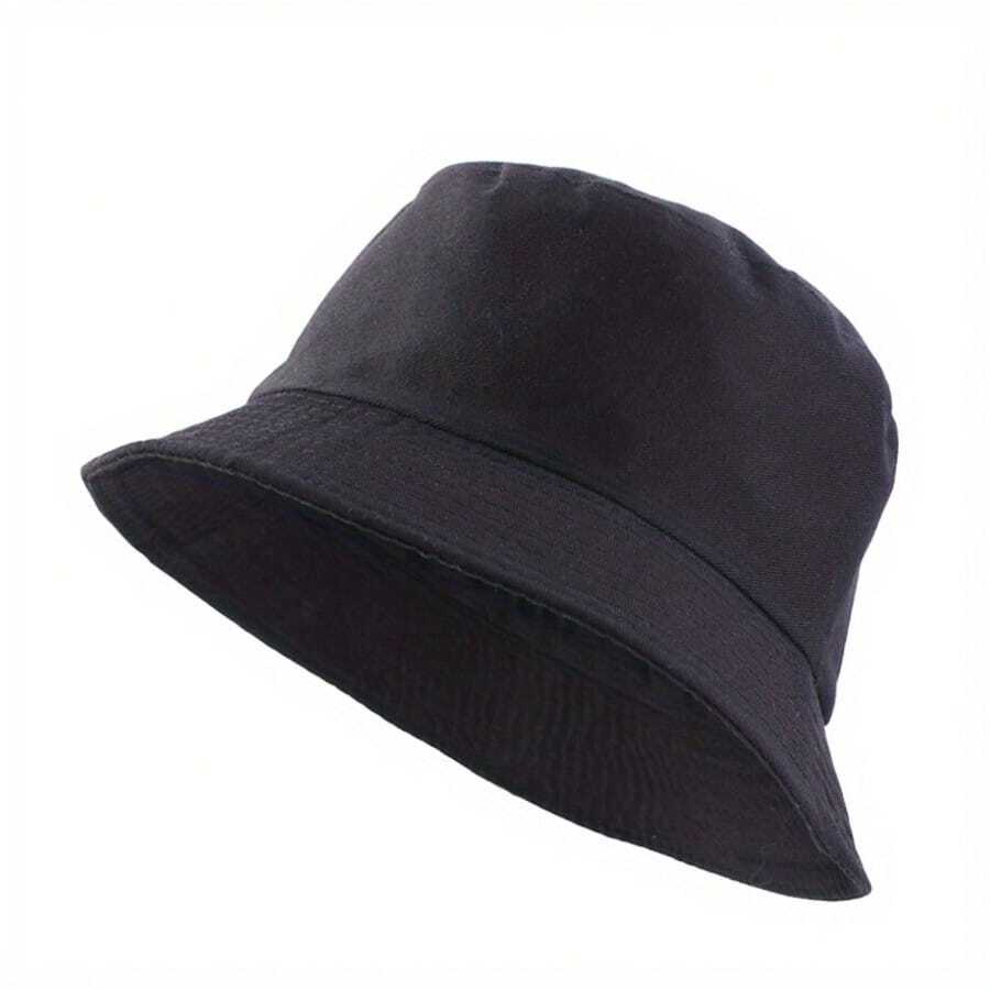 1pc Women's Solid Color Bucket Hat, Outdoor Sun Protection Decorative Hat - Women's Bucket Hat - View 1