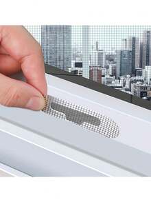 5/8/10pcs Self-Adhesive Stainless Steel Insect Screen Drain Filter Sticker, Suitable For Doors And Windows - Multiple Specifications - View 2