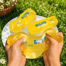 1 pieza Nuevo Stick de Manteca de Karité Súper, Stick de Aceite Descompresivo Moldeable, Juguete Creativo de Rebote Lento, Adecuado para Todas las Edades, Juguete Sensorial de Alivio del Estrés - Multicolor - Ver 3