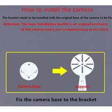 No-Drill Smart Home Wireless Camera Mount Cloud Base TP Universal Plastic Bracket - Support - View 6