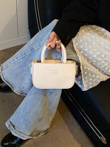 新款經典極簡小號純色手提包，迷你晚宴包，小方型斜挎包，零錢包，錢包 - A - 查看 4