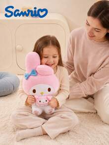 SANRIO 1件毛絨娃娃抱著迷你毛絨，可愛日系風毛絨娃娃，30cm/11.8in 與 45cm/17.7in，適合女孩、青少年、粉絲的可愛禮物，房間裝飾與車內裝飾 - 粉色 - 查看 6