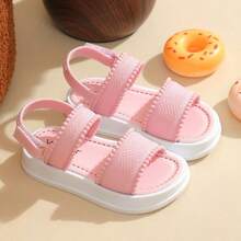 Girls' Summer Casual Fashion Thick Sole Sandals - Pink - View 6