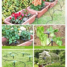 1/5/10/20pcsAdjustable Plant Automatic Drip Irrigation Device, Holiday Watering Pipe Protector Suitable For Indoor And Outdoor Potted Plants, Garden Flower And Vegetable Watering System, Avoid Plant Maintenance Artifact - A - View 7