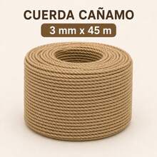 Cordón de Yute. Cuerda Cañamo. Bonito y Resistente. Diferentes Medidas. - 5 mm x 25 m - Ver 5