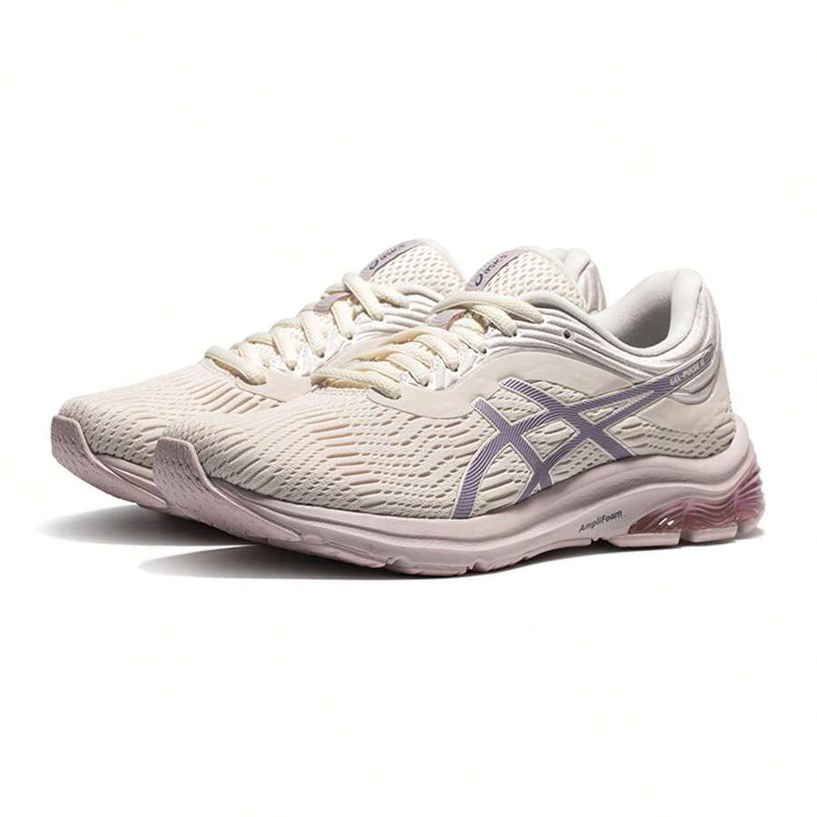 Asics Women Running Shoes - 白色/紫色 - 查看 1