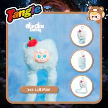 Tangle X HiddenWooo Mallow Bears 海鹽薄荷色乙烯基毛絨減壓吊飾 - Sea Salt Mint - 查看 4