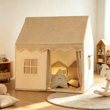 Château de jeu de maison, tente de jeu amusante pour enfants, plusieurs couleurs disponibles, avec fenêtres/rideaux/rideaux de porte, avec sac de rangement, base secrète/tente de couchage pour garçons et filles, cadeau d'anniversaire/Noël/Thanksgiving/Halloween, accessoires et lumières non inclus - Multicolore - Voir 14