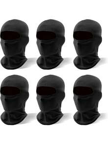 1pc Or 2pcs Unisex Solid Color Balaclava Hat Set, Single Hole Full Face Mask, Suitable For Daily Outings, Hiking, Vacation, Fishing, Sun Protection And Outdoor Activities - Multicolor - View 9