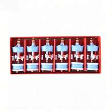 1 Pure White Carousel (6 Pieces Per Box) Wooden Christmas Tree Storage - One Pure White Carousel (6 Cars Per Box) - View 7