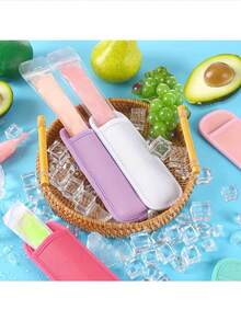 15pcs Reusable Washable Popsicle Sleeves, Insulated Popsicle Covers, Ice Cream Popsicle Bags, Summer Popsicle Protection Covers - Multicolor - View 3