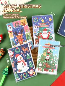 A7 Christmas Glue-Bound Notebook 62 Sheets Eye-Protection Color Student Mini Portable Waterproof Notepad Wholesale - Multicolor - View 2