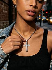 6PCS Y2K Style Necklace Set - Grunge Emo Gothic Accessories, Vintage Silvery Jewelry, Necklace For Kawaii Clothes & Y2K Aesthetic - Silver - View 5