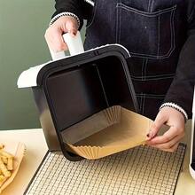Air Fryer Parchment Paper Liners, Oil-Absorbent Baking Mat For Oven, Heat-Resistant Square Silicone Oil Paper For Food, Home Use - View 4