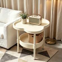 Clover Side Table With Storage, 2-Tier Nightstand For Bedroom & Living Room, Small End Table Beside Couch, Modern Accent Coffee Table, Easy Assembly - Multicolor - View 10