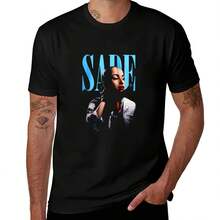 Maglietta vintage Sade Diamond Singer Concert Tour T-Shirt colore base tinta unita maniche corte in cotone - forma - Visualizzare 1