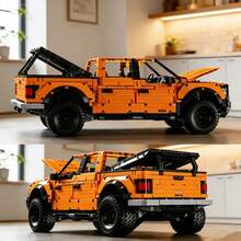 Off-Road Pickup Truck Assembly Set - Mechanical Engineering Truck Model With Openable Doors And Hood - Collectible Assembly Toy For Adults And Teens - Gift For Car Enthusiasts - Multicolor - View 2