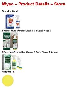 OUHOE 3/2/1PC Bathroom Cleaner, Household Tile Bathtub Limescale Remover Bathroom Glass Descaler Multi-Purpose Cleaning Agent, Multi-Purpose Oxalic Acid Cleaner, Cleans Surface Dirt Rust Stains Kitchen Bathroom Cleaning Brightening, Gift For Family And Friends Holiday (Random New And Old Style) - Mix - View 12