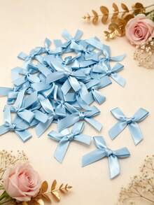 (50pcs/Pack) 4cm Ribbon Bows, Multiple Colors Available, Suitable For Gift Decoration And Making Hair Clips & Headbands, Valentine's Day Gift - 4cm Ribbon Bow - View 4