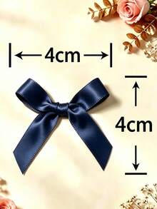 (50件/包) 4cm 緞帶蝴蝶結，多色可選，適用於禮物裝飾與製作髮夾/髮箍，情人節禮物 - 4CM絲帶蝴蝶結 - 查看 12