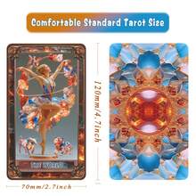 78 Cards Combination Set, Tarot Cards Oracle, Divination Props, With Instruction Manual, Hardened And Thickened Gift Box Packaging, Premium Tabletop Game Cards, Christmas Gift, Halloween Gift - Multicolor - View 5