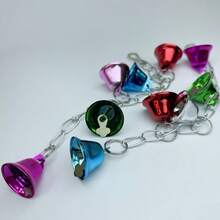 1pc Random Color Parrot Bell Toy, Bird Cage Hanging Swing Accessory - View 9