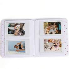 1pc 64-Pocket Photo Album Instant Camera 3-Inch Photo Storage Box Stamp Ticket Card Organizer Compatible With Fujifilm Mini 12/11/9 - 3-inch - View 3