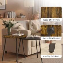 Nesting Side Table Set Of 2 - Rustic Brown - T0001-01-14085 - View 8