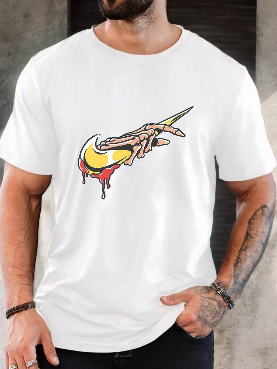 Men T-Shirts - 白色 - 查看 1
