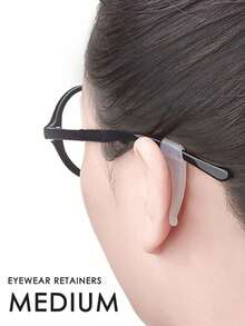 Anti-Slip Eyeglass Ear Hooks, Soft & Flexible Eyeglasses Temples Clips, Fashion Glasses & Reading Glasses Accessories, Anti-Falling - Multicolor - View 1
