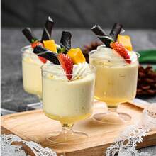 60ml/120ml/160ml 10 buah Gelas Plastik Mini untuk Hidangan Penutup, Gelas Kecil Persegi untuk Makanan Pembuka - Tahan Lama, Sajikan Mousse, Puding, atau Sampel, Untuk Pernikahan atau Pesta - View 3