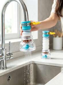 3pcs Rotatable Adjustable Faucet Aerator, Made Of High-Quality Polypropylene Material, Easy Installation, Anti-Splash Design, Multi-Layer Filtration, Water-Saving, Soft Water Flow; Suitable For Kitchen Sink, Bathroom Vanity, Rental, Hotel, Home Decor, Practical Faucet Extension Aerator; Suitable For New Year, Valentine's Day, Mother's Day, Father's Day, Graduation Season And Other Occasions, Kitchen Decor, Kitchen Accessories, Kitchen Supplies, Kitchen Storage, Camping Essentials, Back To School, Home Supplies, Family Essentials - Multicolor - View 7