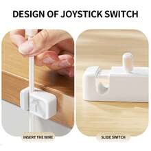 12/6/3/1- Creative Data Cable Storage Clip, Office Desktop Mouse Cable Holder, Mobile Phone Charging Cable Organizer - View 5