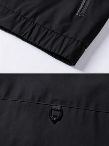 Men's Autumn/Winter Casual Fashion Outdoor Minimalist Street Jacket - Black - View 4