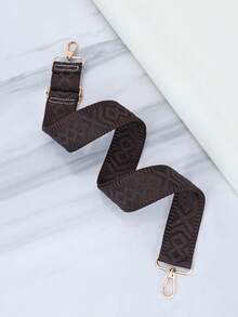 Adjustable Embroidered Shoulder Strap For Handbag And Crossbody Bag - Coffee Brown - View 3