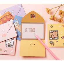 20PCS/Cartoon Cute Ins Student Card Message Blessing Card Holiday Birthday Envelope Greeting Card Can Add Blessings - Greeting Card - View 5