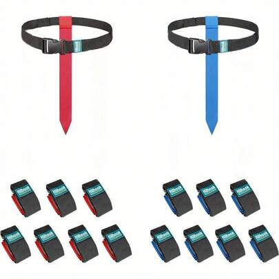 YQ-14PCS Set Flag Football Belts, Player Flag Football Set With 14 Flags For Youth And Adults Training Equipment