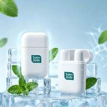 Inhaler Aromaterapi Cool Mint, Batang Energi Portabel Dua Lubang untuk Meningkatkan Fokus, Diffuser Saku Minyak Esensial Peppermint yang Menyegarkan Secara Instan - Putih - View 15