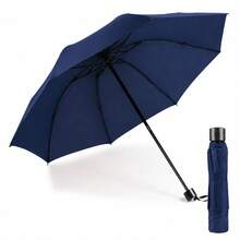 1pc 8-Rib Fully Automatic Inverted Folding Umbrella, Windproof & UV Protection, Portable, Suitable For Work, Travel And Graduation Gift - Multicolor - View 17