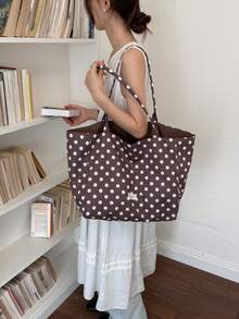 Funky Fashionable Stylish Leopard Print With Adjustable Strap Large Capacity Tote Bag, Everyday Bag, Etc. Perfect For Daily Use Suitable For Traveling - Multicolor - View 6
