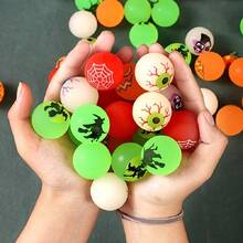 16/36pcs Glow-In-The-Dark Halloween Bouncy Balls - Pumpkin, Bat, Skull Designs, Suitable For "Trick Or Treat" Games, Classroom Prizes, Halloween Party Decorations, Durable Toy Balls - Multicolor - View 2