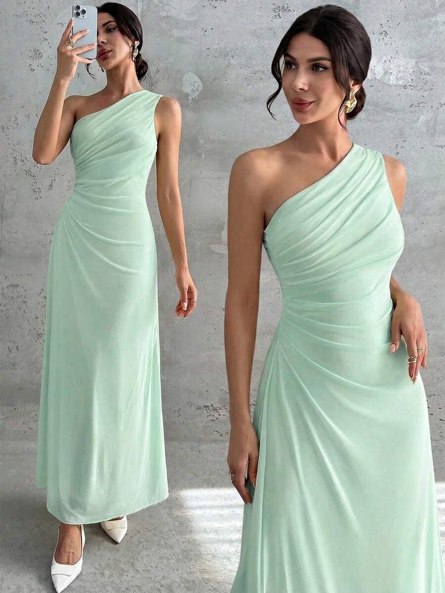 Women Short Dresses - 綠色 - 查看 1