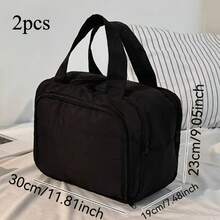 New Standing Travel Makeup Bag, Large Capacity Multi-Compartment With Handle, Multi-Layer Portable Toiletry Bag For Women, 6 Colors Available - Multicolor - View 21