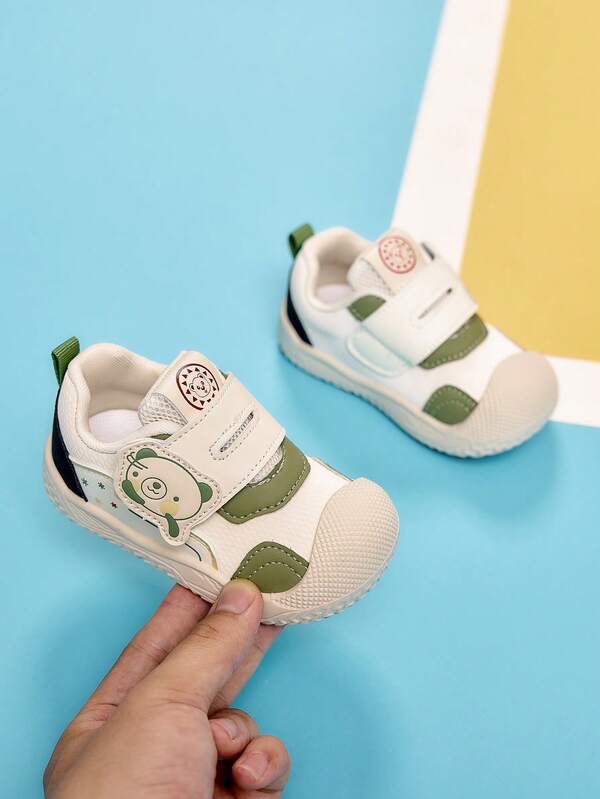 Sepatu Bayi Musim Semi/Gugur, Sol Lembut Anti Selip, Sepatu Fungsional untuk Bayi dan Balita, Sepatu Olahraga Bayi Lucu dengan Perekat dan Velcro, Bernapas