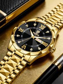 2pcs/Set Fashion Teenager Watch, Couple Watch For Boys And Girls, Analog-Digital, Stainless Steel Material, Gift, Daily Life - Multicolor - View 8