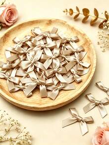 (100pcs/Pack, 50pcs/Pack) 4cm Ribbon Bows, Multiple Colors Available, Suitable For Gift Decoration And Hair Clip Headband Making, Valentine's Day Gift - 4cm Ribbon Bow - View 11