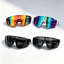 Multiple Pairs Men's Plastic Sports Cycling Decorative Fashion Glasses Suitable For Daily Wear, Photography, Shopping, Hiking, Travel And More - Multicolor - View 19