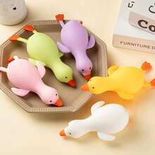 1pc Cute Yellow Duck Squeeze Stress Toy For Kids, Soft Cartoon Animal Squishy Fidget Toy, Toddlers Classroom Reward, Boys Girls Birthday Party Favor Novelty Sensory Play Gift Duck,Squeeze Toy, Squishy Toy/Slush Squishy/Squishy> - Multicolor - View 4
